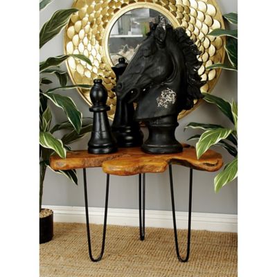 Harper & Willow Brown Teak Contemporary Coffee Table, 19 in. x 28 in. x 23 in.