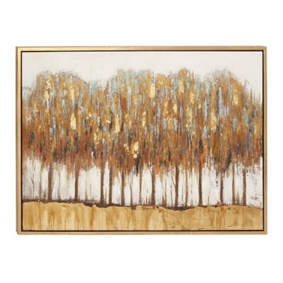 Image showing  Brown Traditional Abstract Canvas Wall Art, 36 in. x 47 in.