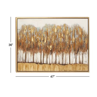 Image showing  Brown Traditional Abstract Canvas Wall Art, 36 in. x 47 in.