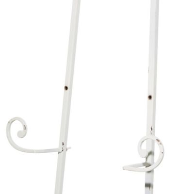 Image showing 5 th Harper & Willow Metal Country Cottage Easel, 61 in. x 20 in. x 27 in., White