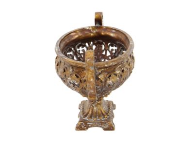 Image showing  Gold Resin Traditional Decorative Bowl, 12 in. x 19 in. x 10 in.