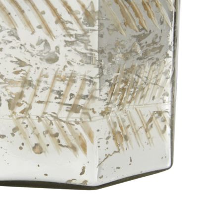 Image showing  Silver Glass Vintage Decorative Jars, 7 in., 8 in., 9 in., 3 pc.