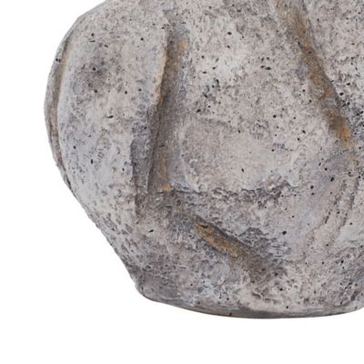 Image showing  Grey Polystone Country Cow Garden Sculpture, 14 in. x 13 in. x 7 in.