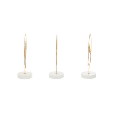 Image showing  Wood Traditional Decorative Signs, 9 in., 13 in., Gold, 3 pc.