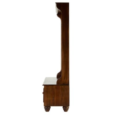 Image showing  5-Hook Wooded Traditional Coat Rack, 78 in., Brown