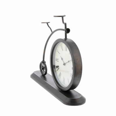 Image showing  Metal Vintage Clock, 4 in. x 14 in. x 19 in., Black