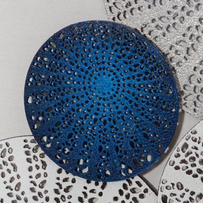 Image showing  White Canvas Contemporary Wall Art, Blue/Gray, 40 in. x 30 in. x 1 in.