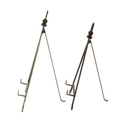 Image showing  Bronze Metal Traditional Easels, 13 in., 15 in., 2 pc.