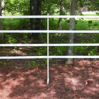 Field Guardian 72 in. Stirrup Fence Posts, White, 10-Pack