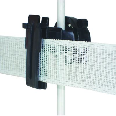 Image showing  2 in. Round Post Polytape Screw-On Insulators, Black, 25-Pack