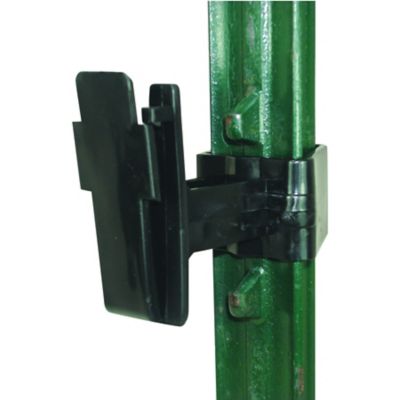 Image showing  2 in. T-Post Polytape Insulators, Black, 25-Pack