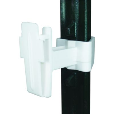 Image showing  2 in. T-Post Polytape Insulators, White, 2-Pack