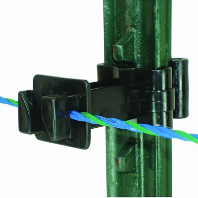 Field Guardian 3 in. T-Post Extension Insulators, Black, 25-Pack