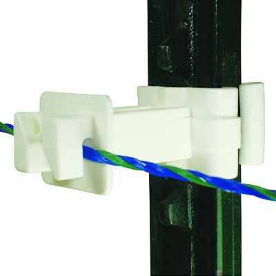 Image showing  3 in. T-Post Extension Insulators, White, 25-Pack