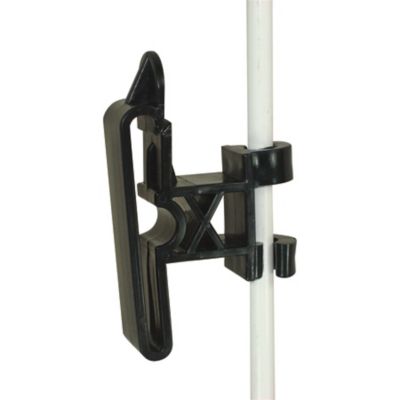 Field Guardian 3/8 in. Round Post Clip-On 2 in. Tape Insulators, Black