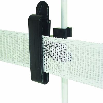 Image showing  2 in. Clip-On Tape Insulators for 3/8 in. Round Posts, Black