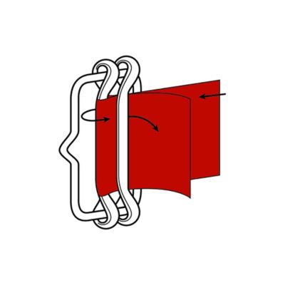 Image showing  1 in. Polytape Electric Fencing End Buckles, 3-Pack