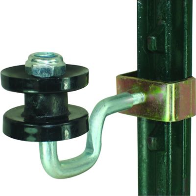 Image showing  T-Post Polyrope Corner Insulators, Black, 4-Pack