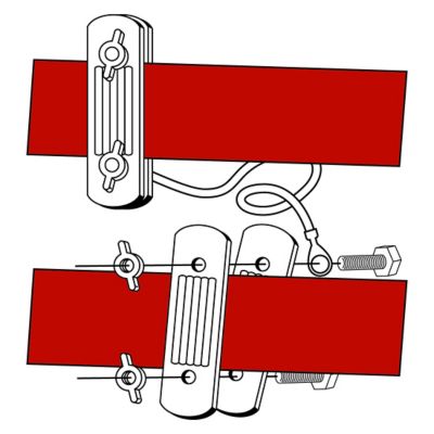 Image showing  2 in. Polytape to Polytape Electric Fencing Connector