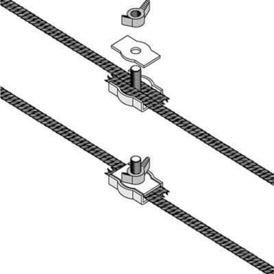 Image showing  1/4 in. Polyrope Electric Fencing Connectors, 3-Pack