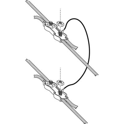 Image showing  3/8 in. Polyrope to Polyrope Electric Fencing Connector