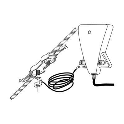 Image showing  3/8 in. Polyrope to Energizer Electric Fencing Connector
