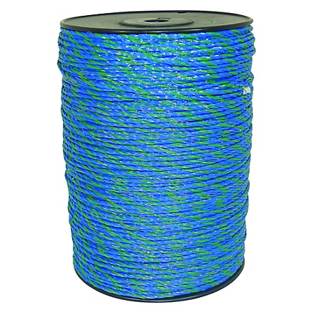 Field Guardian 1,640 ft. x 360 lb. Polywire Electric Fencing, Blue/Green