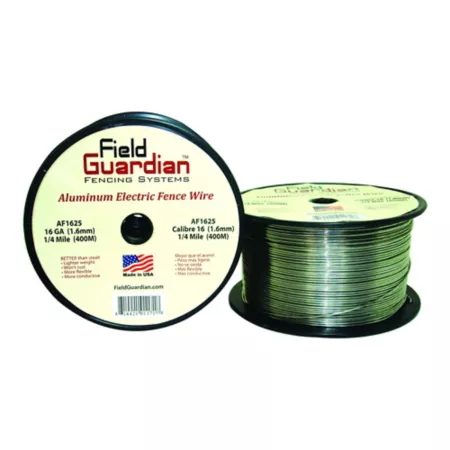 Field Guardian 1/4 Mile x 139 lb Aluminum Fence Wire 16 Gauge Electric Fence Wire & Tape