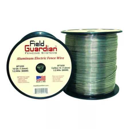 Field Guardian 1/2 Mile x 139 lb Aluminum Fence Wire 16 Gauge Electric Fence Wire & Tape