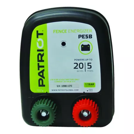 Patriot PE5B Battery Fence Energizer 0.20 Joule Electric Fence Tools & Accessories