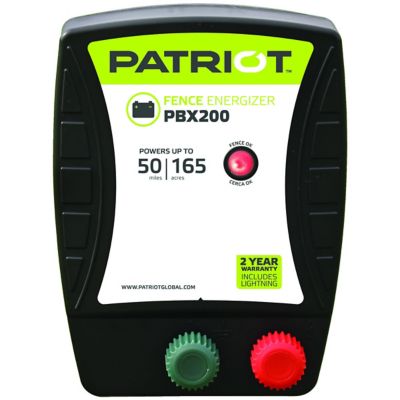Patriot PBX200 Battery-Powered Fence Energizer, 1.9 Joule