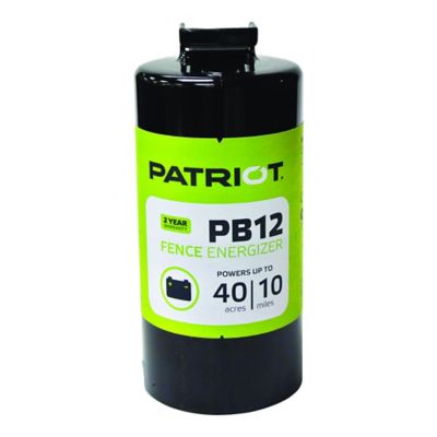 Patriot PB12 Battery Fence Energizer, 0.12 Joule