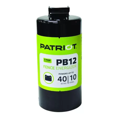Patriot PB12 Battery Fence Energizer 0.12 Joule Electric Fence Tools & Accessories
