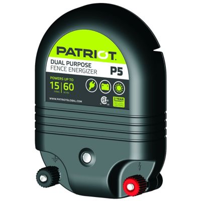 Patriot P5 DUAL Purpose Fence Energizer, 0.50 Joule