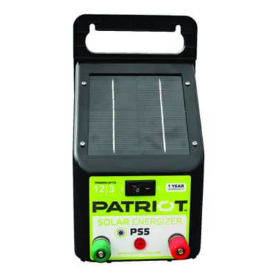Patriot PS5 Solar-Powered Fence Energizer, 0.04 Joule