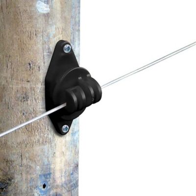 Image showing  Wood Post Claw Insulators, Black, 25-Pack