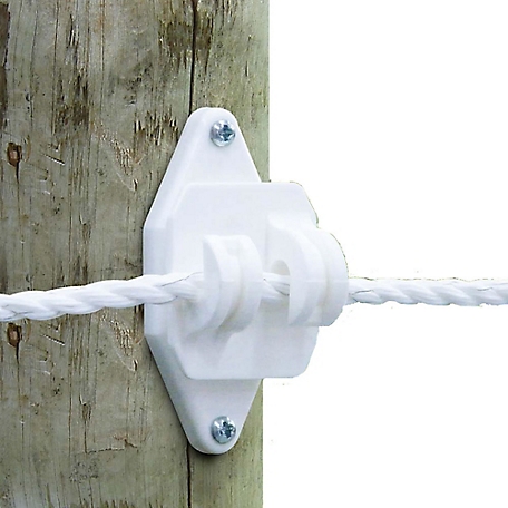 Patriot Wood Post Jumbo Claw Insulators, White, 25 pk.
