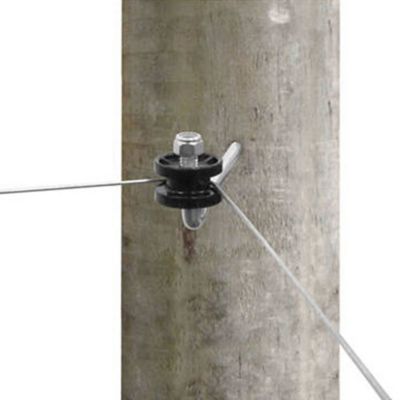 Image showing  Corner Lag Insulators, Black, 4 pk.