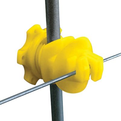 Image showing  Rod Post Insulators, Yellow, 25-Pack