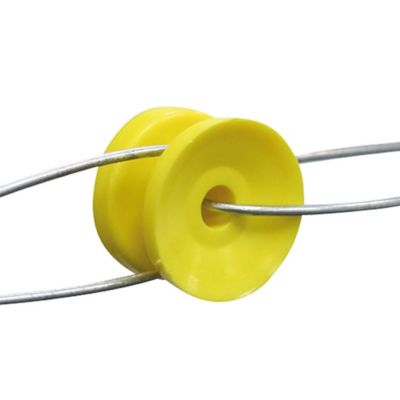 Image showing  Corner Bobbin Insulators, Yellow, 10-Pack