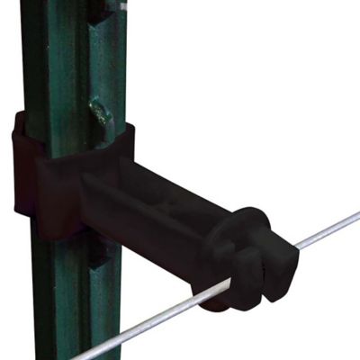 Image showing  2 in. Wraparound T-Post Extender Insulators, Black, 25-Pack