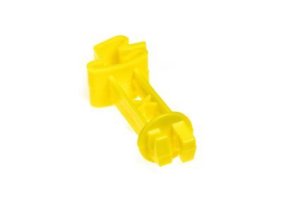 Image showing  2 in. Wraparound T-Post Extender Insulators, Yellow, 25-Pack