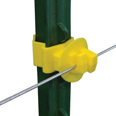 Patriot T-Post Claw Insulators, Yellow, 25-Pack