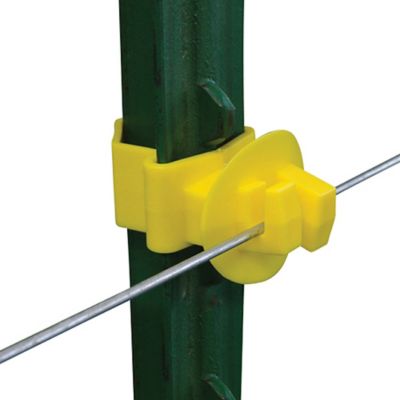 Image showing  T-Post Claw Insulators, Yellow, 25-Pack
