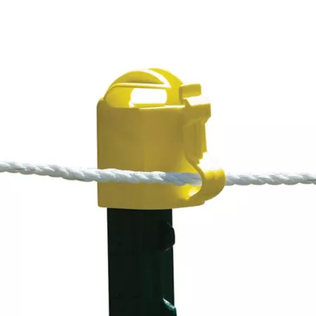 Patriot T-Post Toppers Yellow Pack of 10. Electric Fence Insulators