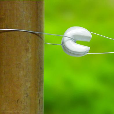 Image showing  Heavy-Duty U Porcelain Insulators, 10-Pack