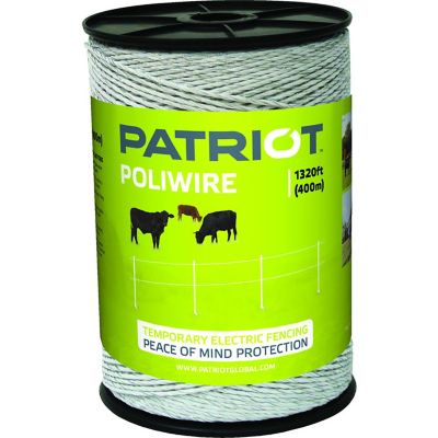 Patriot 1,320 ft. x 125 lb. Polywire Electric Fencing, White