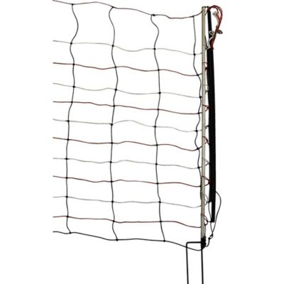 Patriot 164 ft. x 100 lb. Positive/Negative Electric Fence Netting, Orange/Green