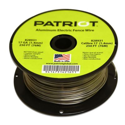 Patriot 250 ft. x 139 lb. Aluminum Electric Fence Wire, 17 Gauge
