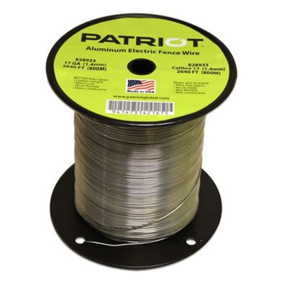 Patriot 2,640 ft. x 139 lb. Aluminum Electric Fence Wire, 17 Gauge